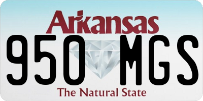 AR license plate 950MGS