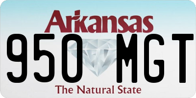 AR license plate 950MGT