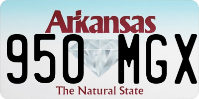 AR license plate 950MGX