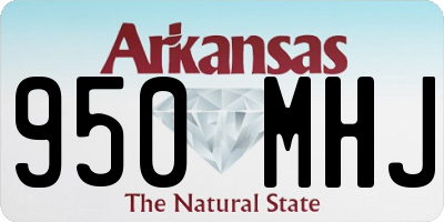AR license plate 950MHJ