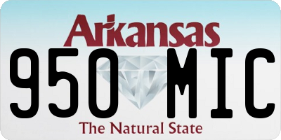AR license plate 950MIC