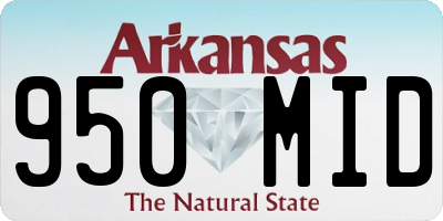 AR license plate 950MID