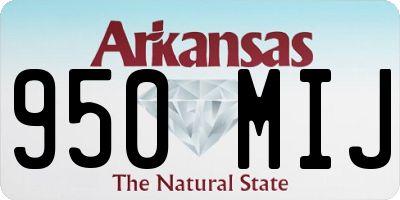 AR license plate 950MIJ