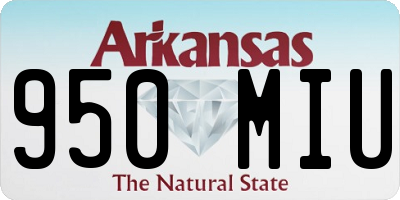AR license plate 950MIU