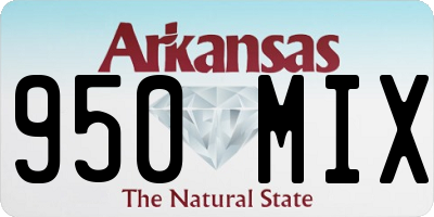 AR license plate 950MIX