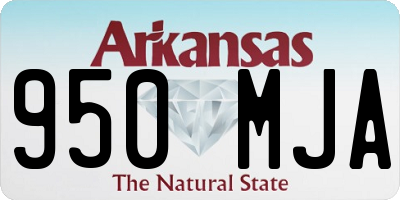 AR license plate 950MJA