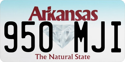 AR license plate 950MJI