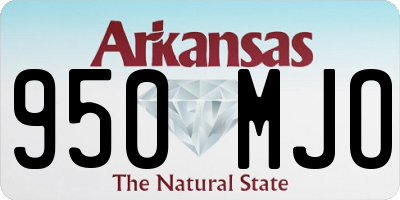 AR license plate 950MJO