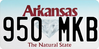 AR license plate 950MKB