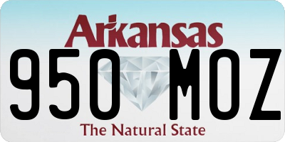 AR license plate 950MOZ