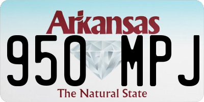 AR license plate 950MPJ