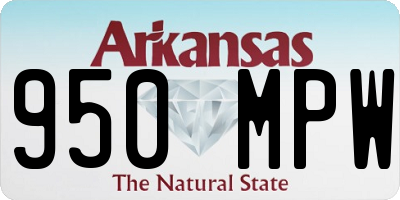 AR license plate 950MPW