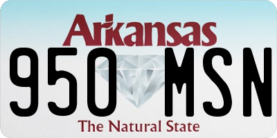 AR license plate 950MSN