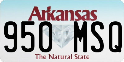 AR license plate 950MSQ