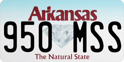 AR license plate 950MSS