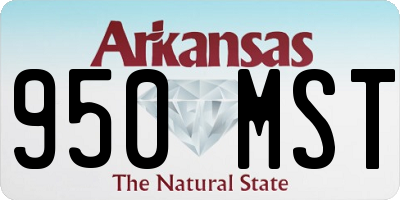 AR license plate 950MST