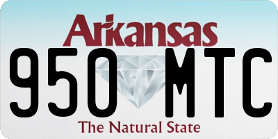 AR license plate 950MTC