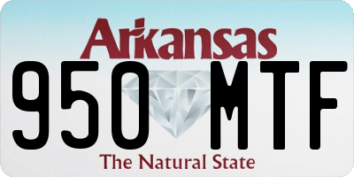 AR license plate 950MTF