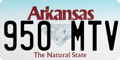 AR license plate 950MTV