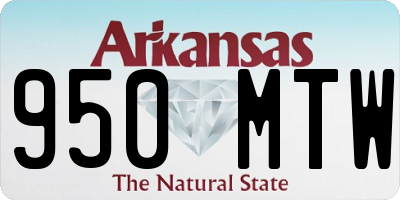 AR license plate 950MTW