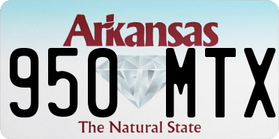 AR license plate 950MTX