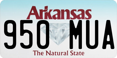 AR license plate 950MUA