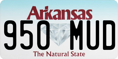 AR license plate 950MUD