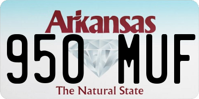 AR license plate 950MUF