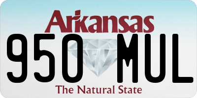 AR license plate 950MUL
