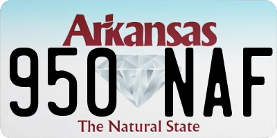 AR license plate 950NAF