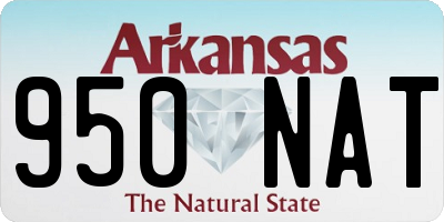 AR license plate 950NAT