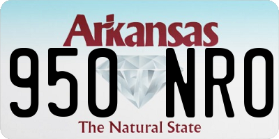 AR license plate 950NRO
