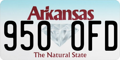AR license plate 950OFD