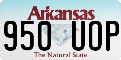 AR license plate 950UOP