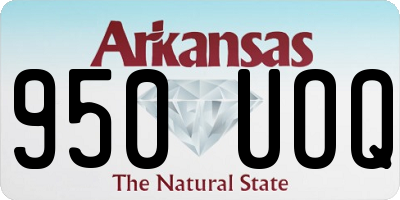 AR license plate 950UOQ