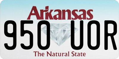 AR license plate 950UOR