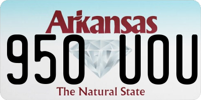 AR license plate 950UOU