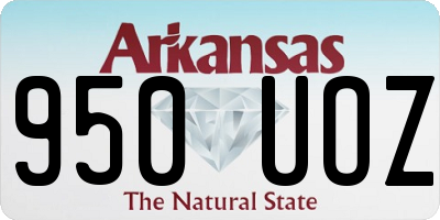 AR license plate 950UOZ