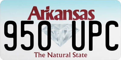 AR license plate 950UPC