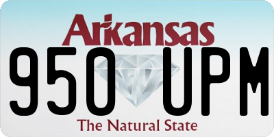 AR license plate 950UPM