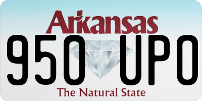 AR license plate 950UPO