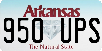 AR license plate 950UPS