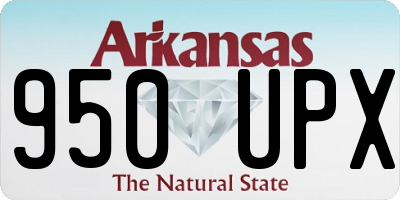 AR license plate 950UPX