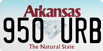 AR license plate 950URB