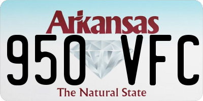 AR license plate 950VFC