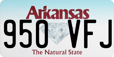 AR license plate 950VFJ