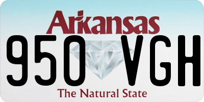 AR license plate 950VGH