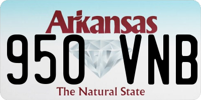 AR license plate 950VNB