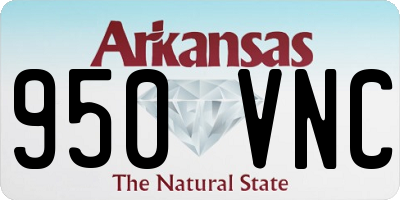 AR license plate 950VNC