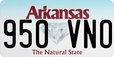 AR license plate 950VNO